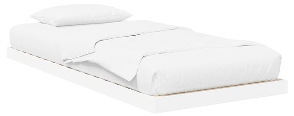 Krevet s daskama Bijelo 75 x 190 cm Konstruirano drvo - Bijela / 75 x 190 cm