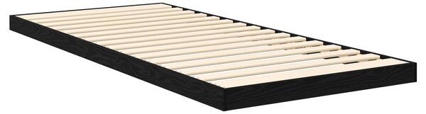 Krevet s daskama Crni hrast 75 x 190 cm Konstruirano drvo - Crna / 75 x 190 cm