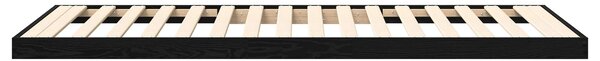 Krevet s daskama Crni hrast 75 x 190 cm Konstruirano drvo - Crna / 75 x 190 cm