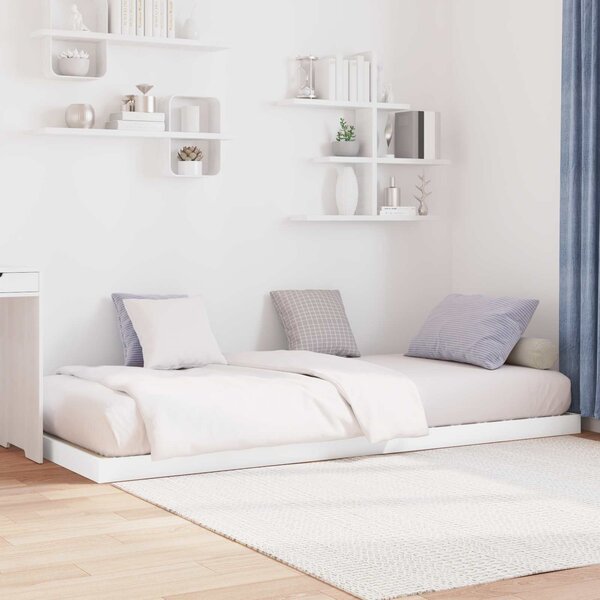 Krevet s daskama Bijelo 75 x 190 cm Konstruirano drvo - Bijela / 75 x 190 cm