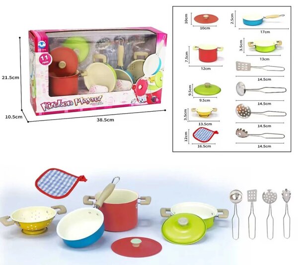 Set šarenih lonaca + pribor