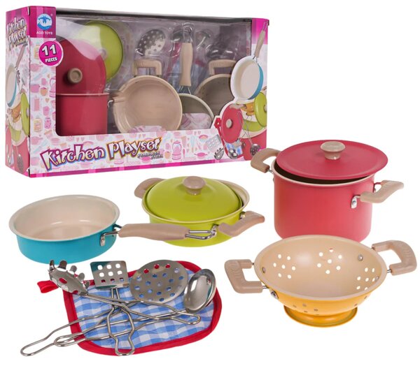 Set šarenih lonaca + pribor