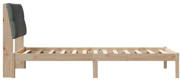 Krevetni okvir s tapiciranim uzglavljem Smeđa 100 x 200 cm - Smeđa / 100 x 200 cm