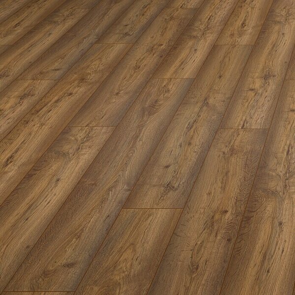 LOGOCLIC Vinto Laminat Eiche Bergamo (1.285 x 192 x 8 mm, Rustikalni pod) + BAUHAUS jamstvo 20 godina