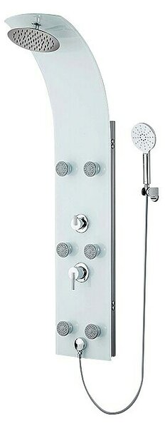 Camargue Tuš panel Sylt 2.0 (Visina: 132 cm, Bijele boje) + BAUHAUS jamstvo 5 godina