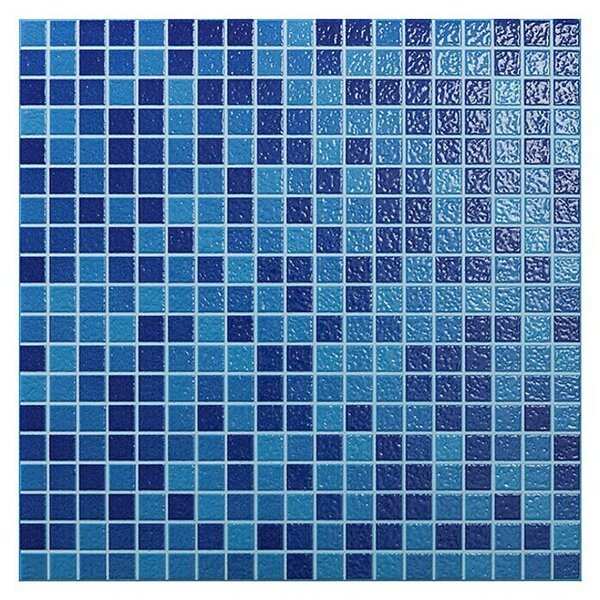 Mozaik pločica za bazen Indico Mix (33,3 x 33,3 cm, Plave boje, Sjaj)