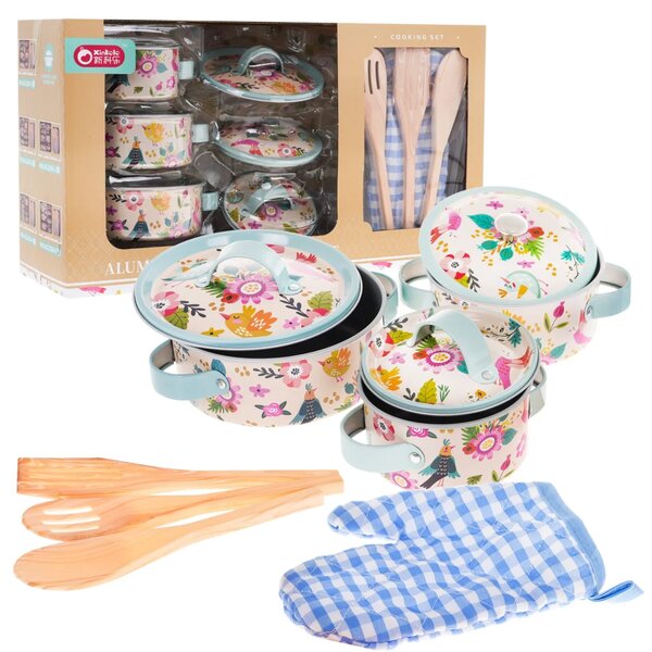 Set aluminijskih lonaca za djecu 3+ 10 dijelova