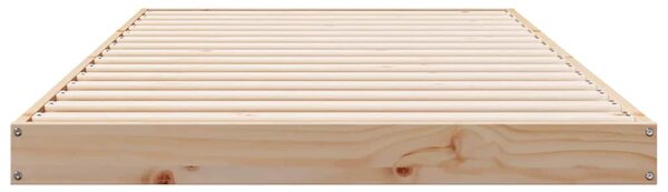 Krevet s daskama Prirodna 100 x 220 cm Čvrsto borovo drvo - Bež / 100 x 220 cm