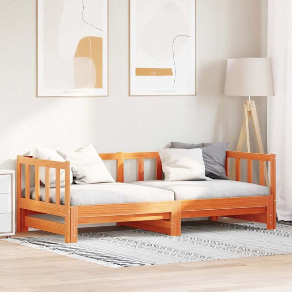 Krevet za povlačenje za dan Vosak smeđa 203.5 x 164 x 66 cm - Smeđa / 203.5 x 164 x 66 cm