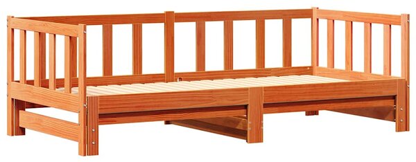 Krevet za povlačenje za dan Vosak smeđa 203.5 x 164 x 66 cm - Smeđa / 203.5 x 164 x 66 cm