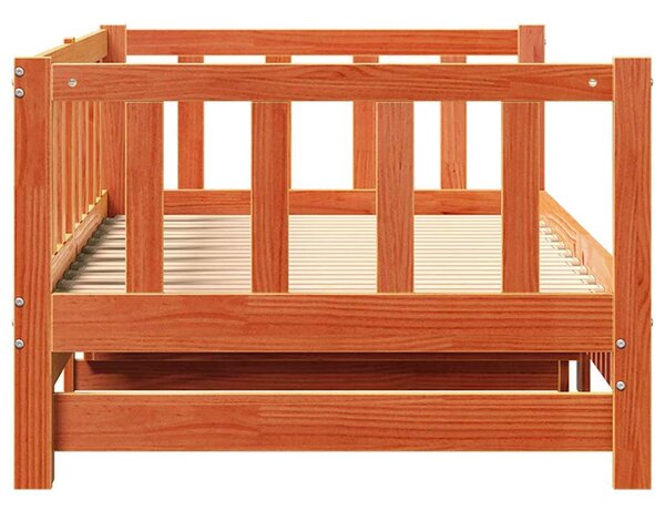 Krevet za povlačenje za dan Vosak smeđa 203.5 x 164 x 66 cm - Smeđa / 203.5 x 164 x 66 cm