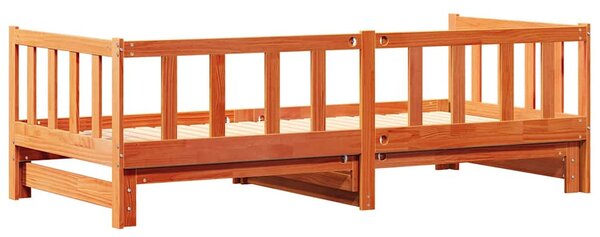 Krevet za povlačenje za dan Vosak smeđa 203.5 x 164 x 66 cm - Smeđa / 203.5 x 164 x 66 cm