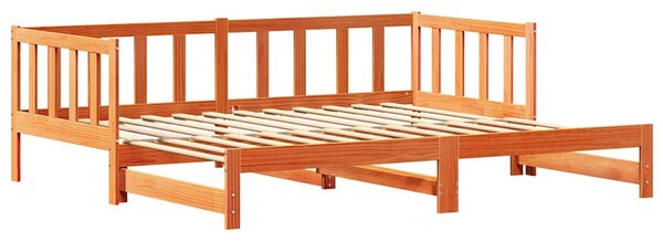 Krevet za povlačenje za dan Vosak smeđa 203.5 x 164 x 66 cm - Smeđa / 203.5 x 164 x 66 cm