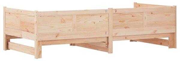 Krevet za povlačenje za dan Smeđa 203,5 x 184 x 56,5 cm - Smeđa / 203,5 x 184 x 56,5 cm