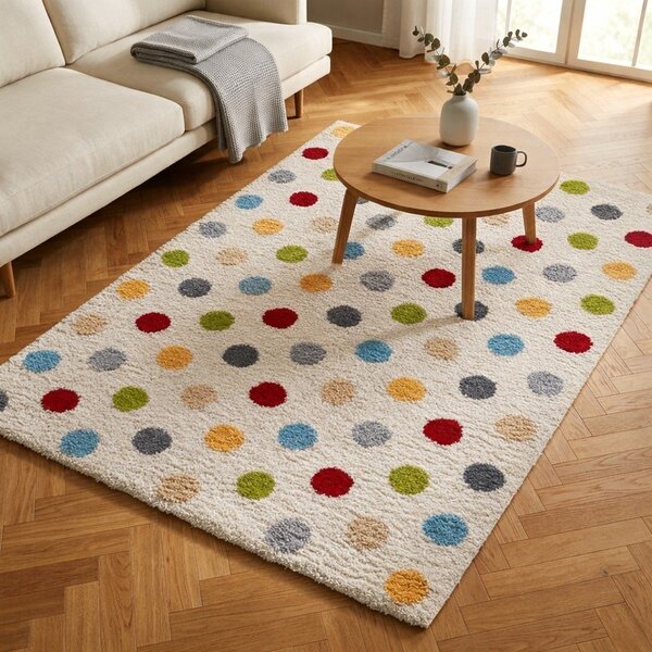 Krem tepih 80x150 cm Norge Dots – Universal