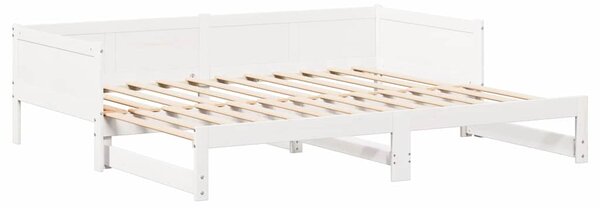 Krevet za povlačenje za dan Bijelo 203,5 x 184 x 56,5 cm - Bijela / 203,5 x 184 x 56,5 cm