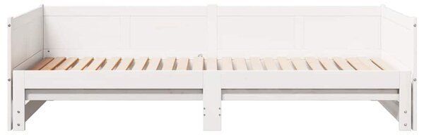 Krevet za povlačenje za dan Bijelo 203,5 x 184 x 56,5 cm - Bijela / 203,5 x 184 x 56,5 cm