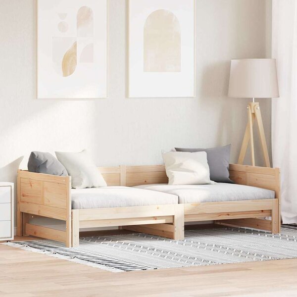 Krevet za povlačenje za dan Smeđa 203,5 x 184 x 56,5 cm - Smeđa / 203,5 x 184 x 56,5 cm