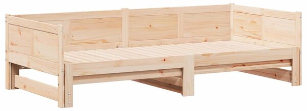 Krevet za povlačenje za dan Smeđa 203,5 x 184 x 56,5 cm - Smeđa / 203,5 x 184 x 56,5 cm