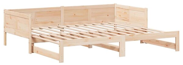 Krevet za povlačenje za dan Smeđa 203,5 x 184 x 56,5 cm - Smeđa / 203,5 x 184 x 56,5 cm