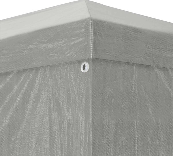 Šator za zabave 1200 x 300 x 255 cm Svjetlosiva PE i čelik - Siva / 1200 x 300 x 255 cm