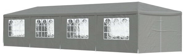 Šator za zabave 1200 x 300 x 255 cm Svjetlosiva PE i čelik - Siva / 1200 x 300 x 255 cm