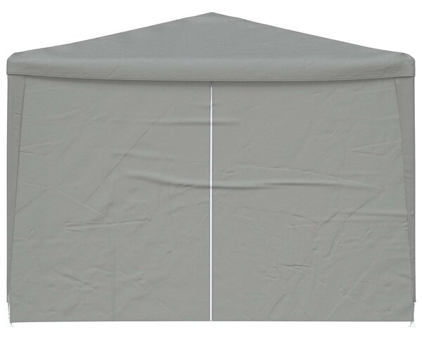 Šator za zabave 1200 x 300 x 255 cm Svjetlosiva PE i čelik - Siva / 1200 x 300 x 255 cm