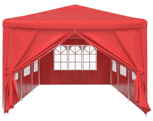 Šator za zabave 900 x 300 x 255 cm Crvena PE i čelik - Crvena / 900 x 300 x 255 cm