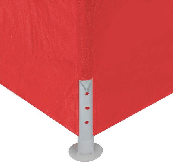 Šator za zabave 300 x 300 x 255 cm Crvena PE i čelik - Crvena / 300 x 300 x 255 cm