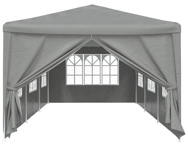 Šator za zabave 900 x 300 x 255 cm Svjetlosiva PE i čelik - Siva / 900 x 300 x 255 cm