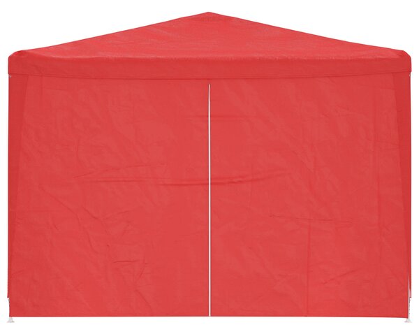 Šator za zabave 1200 x 300 x 255 cm Crvena PE i čelik - Crvena / 1200 x 300 x 255 cm