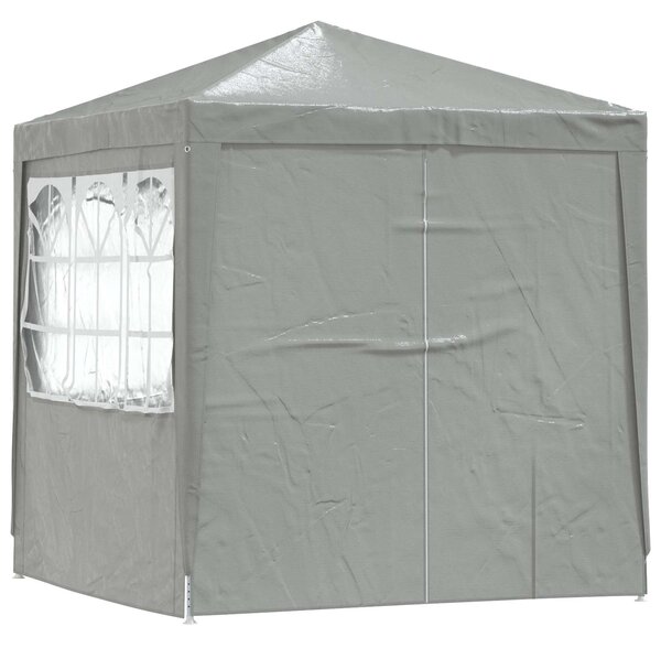 Šator za zabave Svijetlo siva 200 x 200 x 240 cm PE i čelik - Siva / 200 x 200 x 240 cm