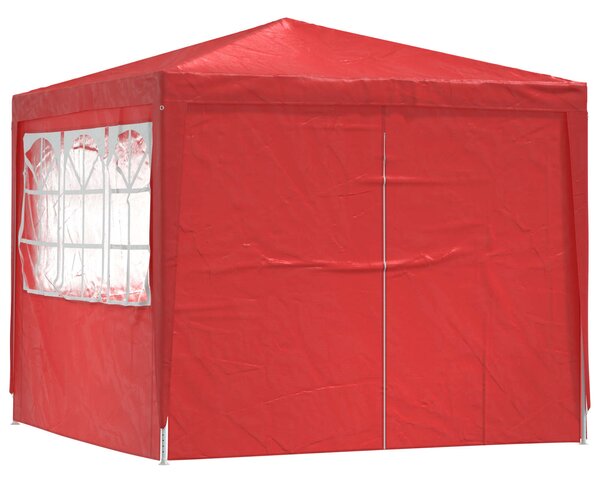 Šator za zabave Crvena 250 x 250 x 240 cm PE i čelik - Crvena / 250 x 250 x 240 cm