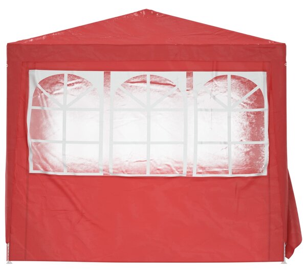 Šator za zabave Crvena 250 x 250 x 240 cm PE i čelik - Crvena / 250 x 250 x 240 cm