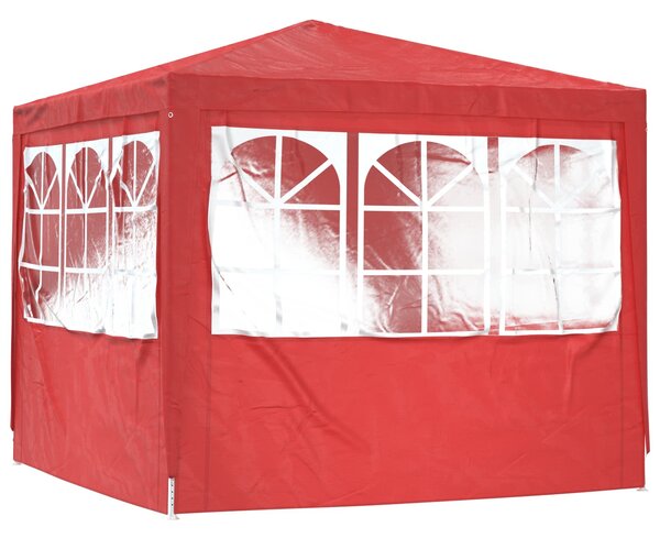 Šator za zabave Crvena 250 x 250 x 240 cm PE i čelik - Crvena / 250 x 250 x 240 cm
