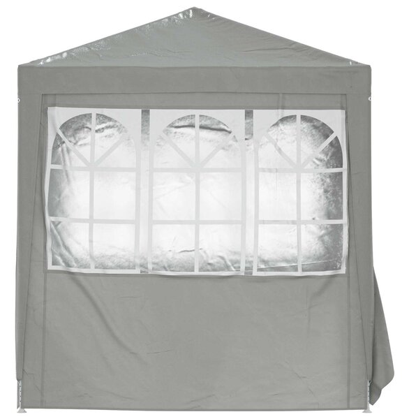 Šator za zabave Svijetlo siva 200 x 200 x 240 cm PE i čelik - Siva / 200 x 200 x 240 cm