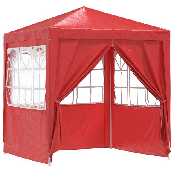 Šator za zabave Crvena 200 x 200 x 240 cm PE i čelik - Crvena / 200 x 200 x 240 cm