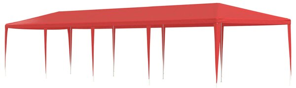 Šator za zabave Crvena 1200 x 300 x 255 cm PE i čelik - Crvena / 1200 x 300 x 255 cm