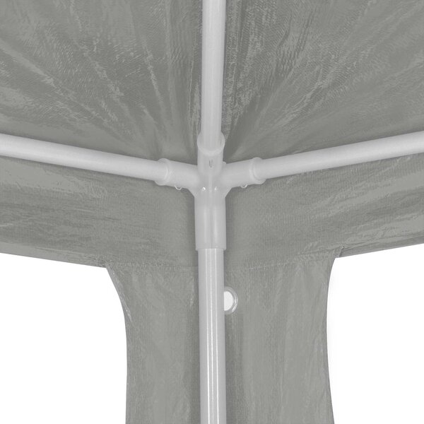 Šator za zabave Svijetlo siva 300 x 300 x 255 cm PE i čelik - Siva / 300 x 300 x 255 cm