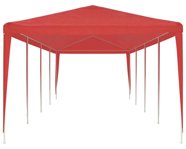 Šator za zabave Crvena 1200 x 300 x 255 cm PE i čelik - Crvena / 1200 x 300 x 255 cm