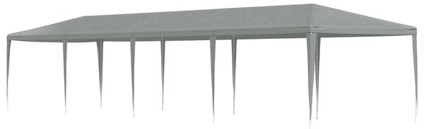 Šator za zabave Svijetlo siva 1200 x 300 x 255 cm PE i čelik - Siva / 1200 x 300 x 255 cm