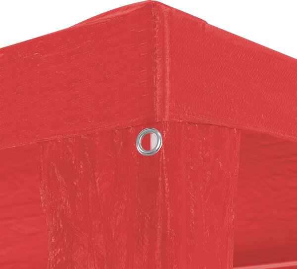 Šator za zabave Crvena 1200 x 300 x 255 cm PE i čelik - Crvena / 1200 x 300 x 255 cm