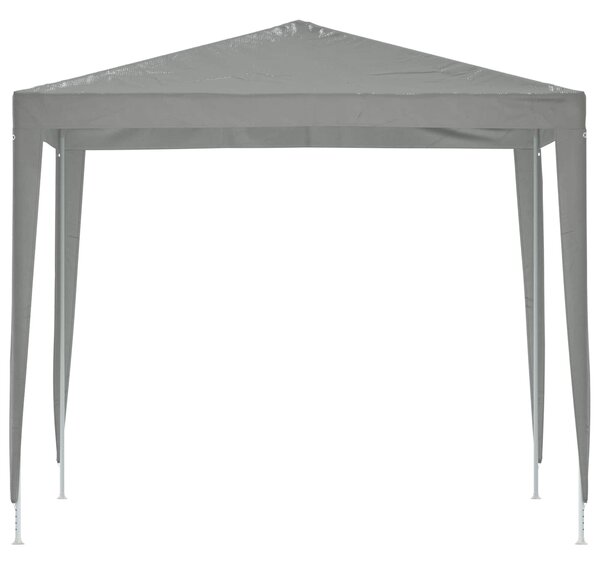 Šator za zabave 250 x 250 x 240 cm Svjetlosiva PE i čelik - Siva / 250 x 250 x 240 cm