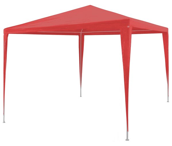 Šator za zabave Crvena 300 x 300 x 255 cm PE i čelik - Crvena / 300 x 300 x 255 cm