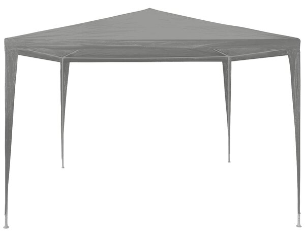 Šator za zabave Svijetlo siva 300 x 300 x 255 cm PE i čelik - Siva / 300 x 300 x 255 cm