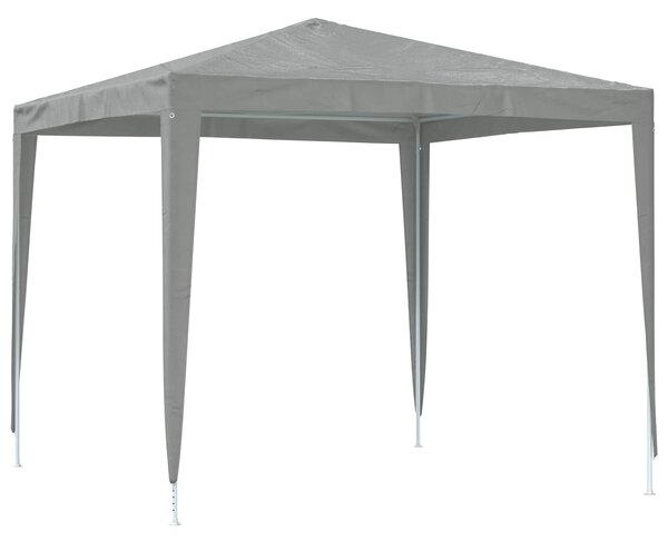 Šator za zabave 250 x 250 x 240 cm Svjetlosiva PE i čelik - Siva / 250 x 250 x 240 cm