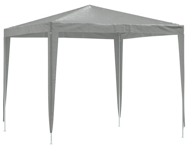 Šator za zabave 250 x 250 x 240 cm Svjetlosiva PE i čelik - Siva / 250 x 250 x 240 cm