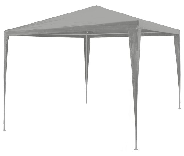 Šator za zabave Svijetlo siva 300 x 300 x 255 cm PE i čelik - Siva / 300 x 300 x 255 cm