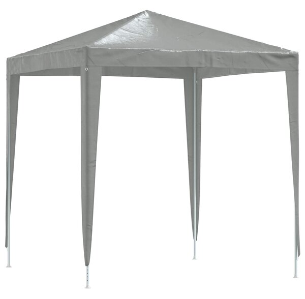 Šator za zabave 200 x 200 x 240 cm Svjetlosiva PE i čelik - Siva / 200 x 200 x 240 cm