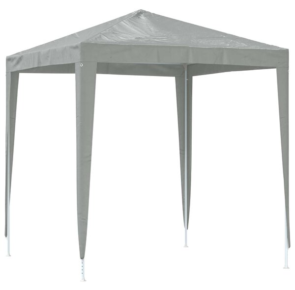 Šator za zabave 200 x 200 x 240 cm Svjetlosiva PE i čelik - Siva / 200 x 200 x 240 cm